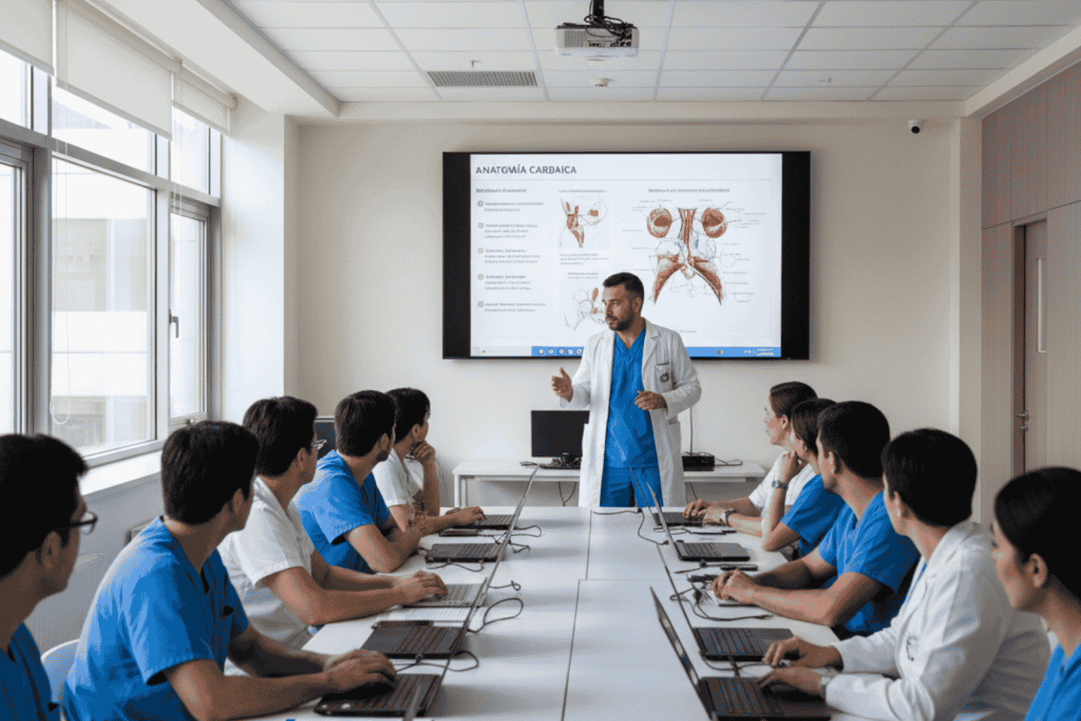 Profesionales en capacitación sobre visión por computadora IA en Chile