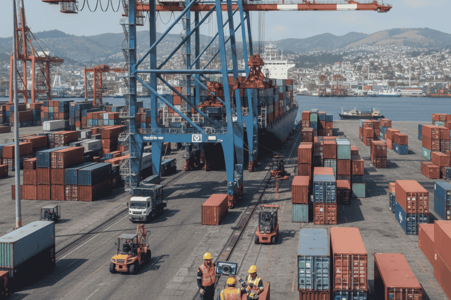 Industria portuaria chilena utilizando visión por computadora para optimizar procesos